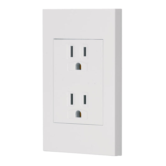 CONTACTO DUPLEX BCO 3 MOD C/PLACA LINEA ESPAÑOLA (47059) CODO-EB