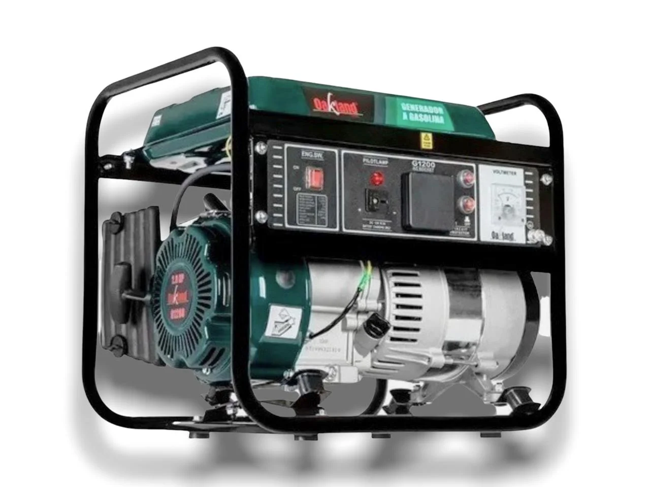 GENERADOR ELECTRICO 1200W 3 HP 4 TIEMPOS 5 L 110V GASOLINA (OAKG1200)