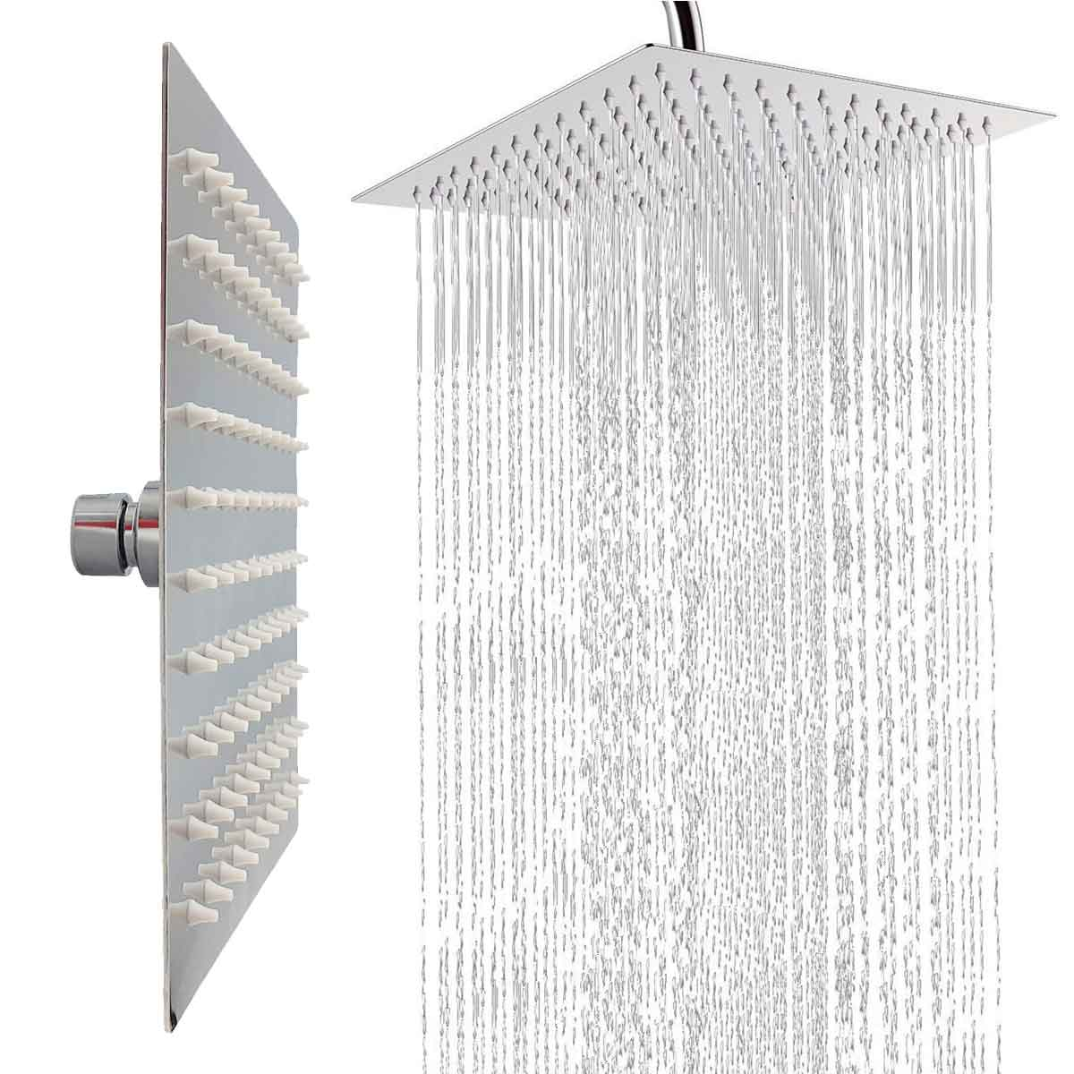 REGADERA DELGADA CUADRADA 8X8" S/B ACERO INOX 44UCB