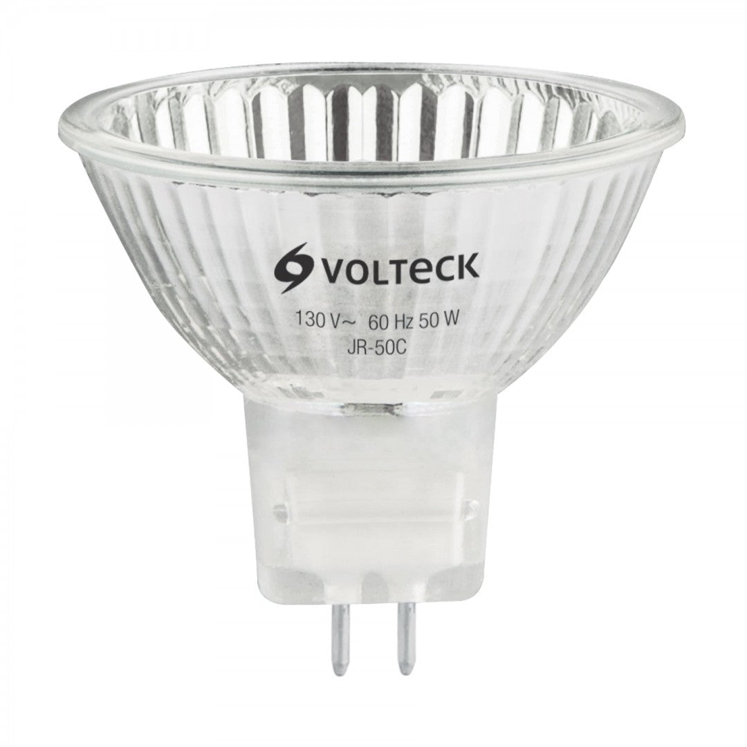 FOCO HALOGENO TIPO JR 50W TRANSPARENTE VOLTECK (47254) JR-50C