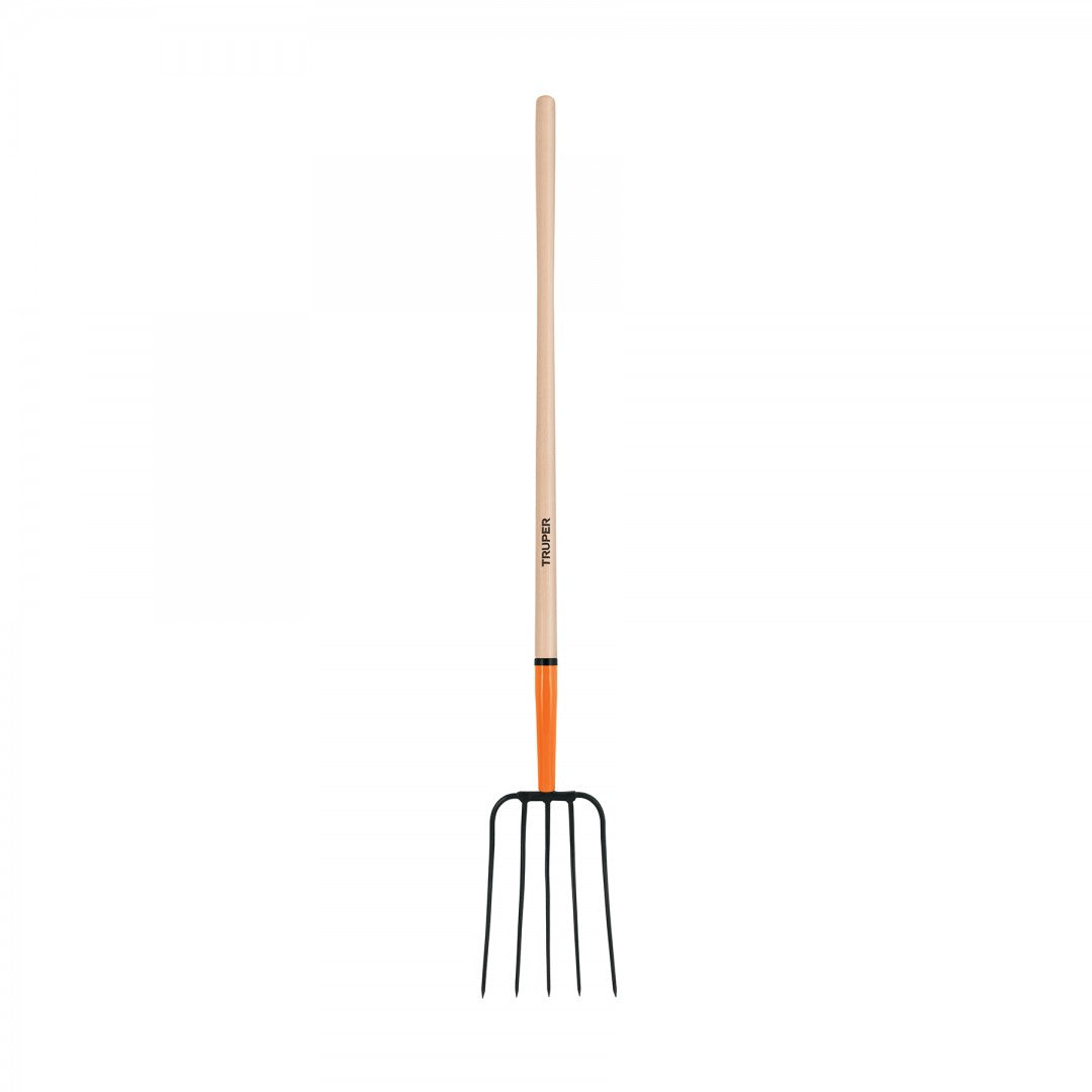 BIELDO PARA PAJA 5 DIENTES MANGO 54" TRUPER (11006) BPJ-5