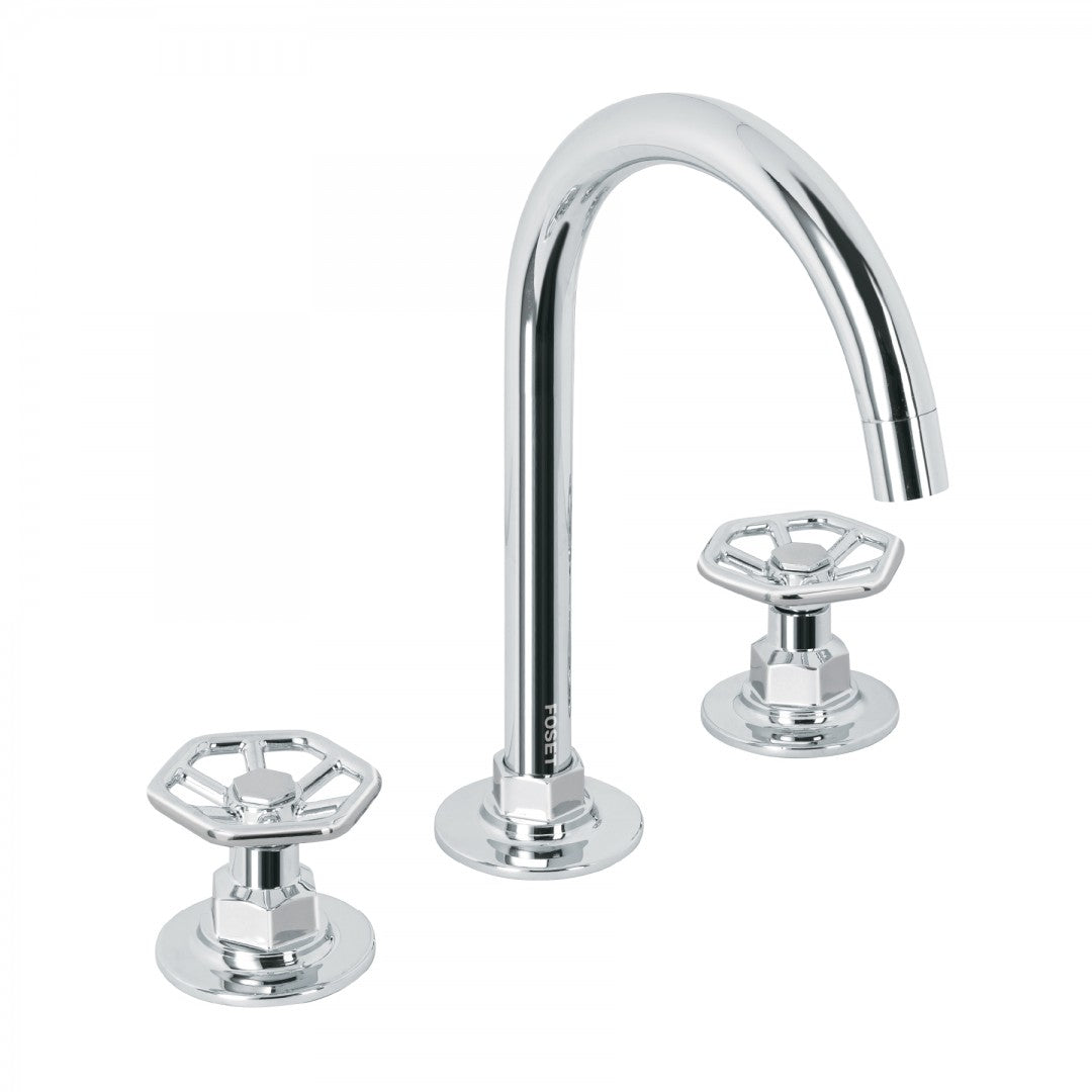 MEZCLADORA P/LAVABO TALADROS SEPARADOS REDONDOS CROMO TUBIG (46759) TBM-91