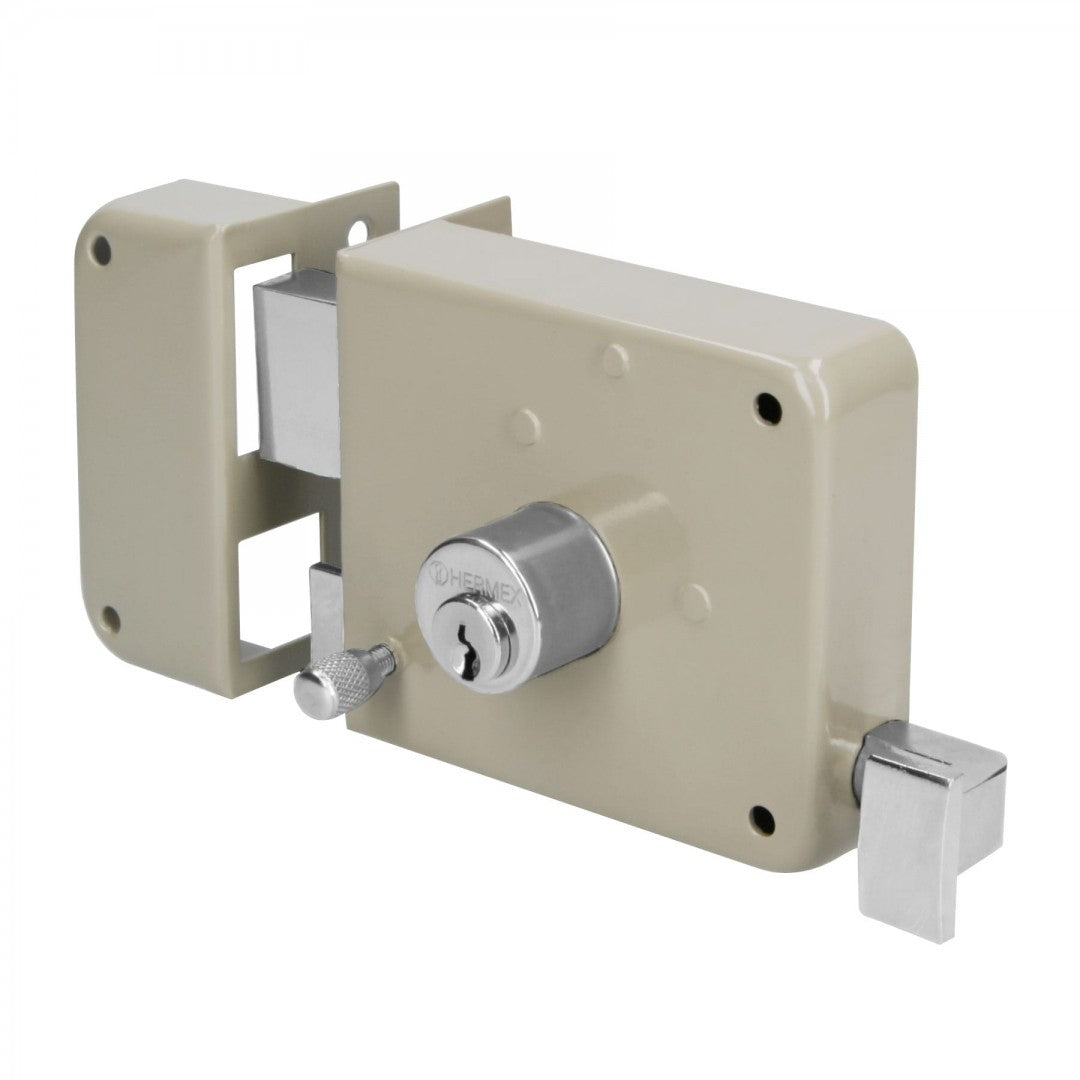 CERRADURA SOBREPONER IZQ INSTALA-FACIL CAJA HERMEX BASIC (27046) CS-75IP