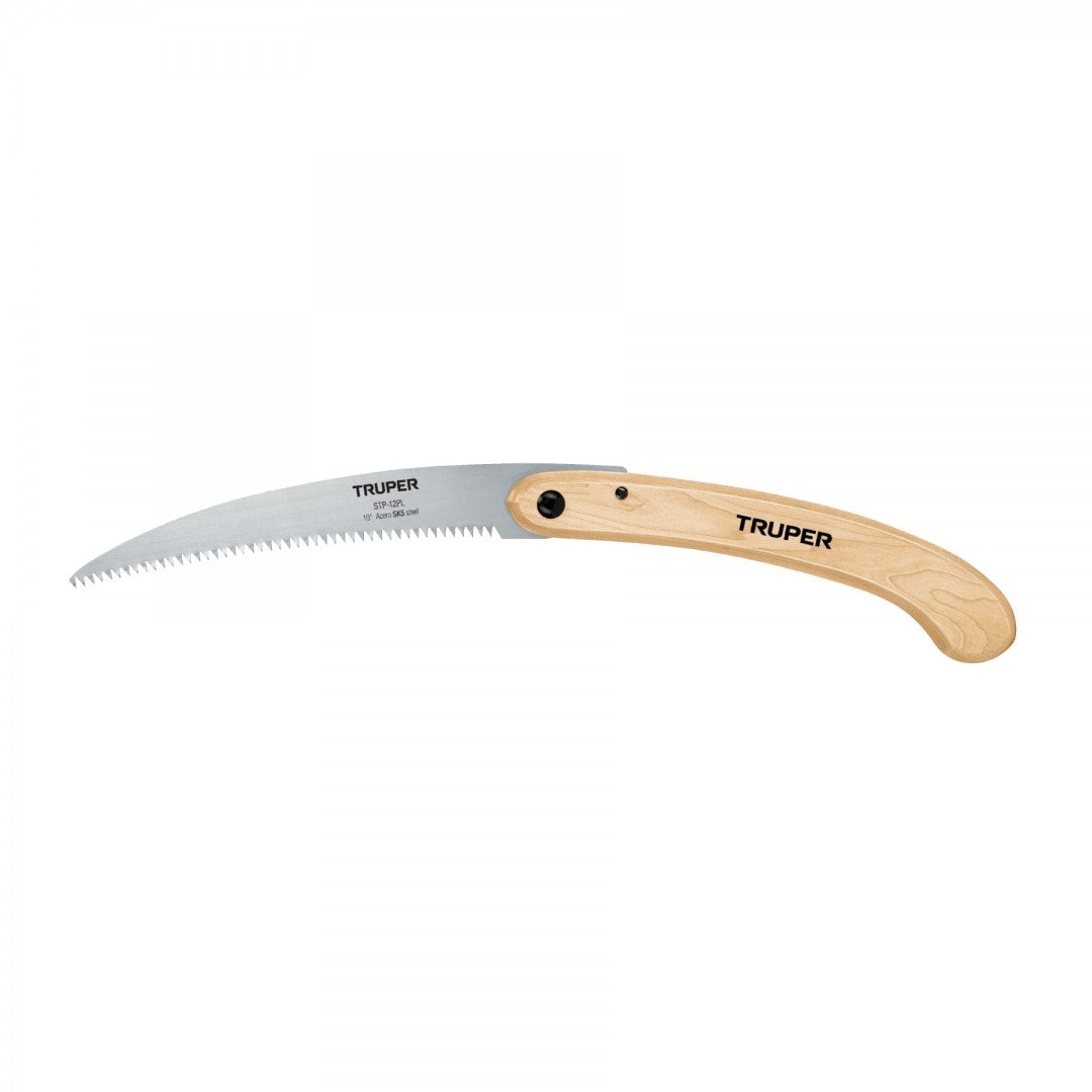 SERRUCHO DE PODA 12 PULG PLEGABLE MANGO DE MADERA 7 DPP TRUPER (18178) STP-12PL