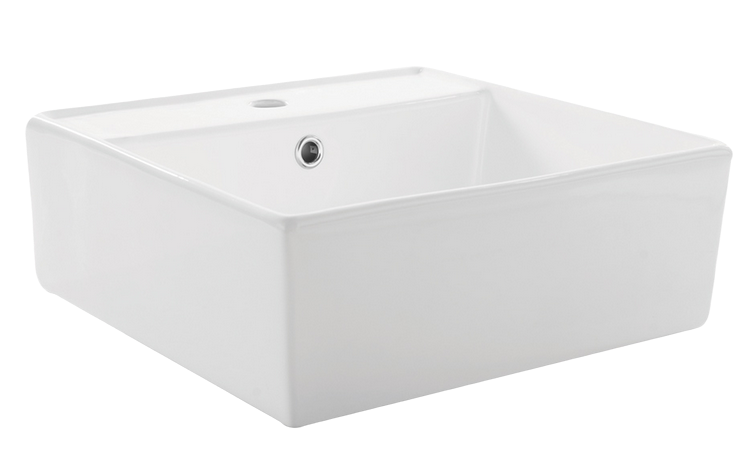 LAVABO MINIMALISTA CUADRATO BLANCO