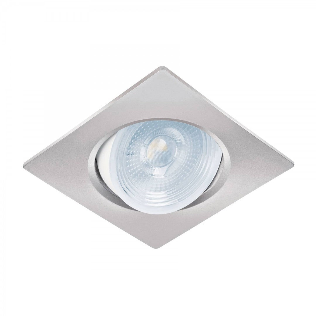 LUMINARIO EMPOTRABLE CUADRADO LED DIRIGIBLE 5 W CROMO (46949)EMP-108L