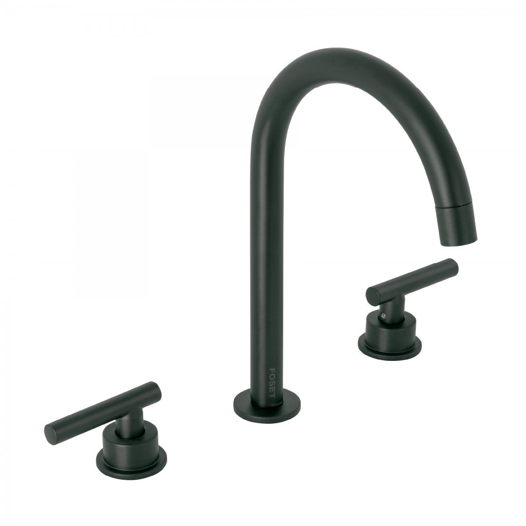 MEZCLADORA P/LAVABO TALADROS SEPARADOS PALANCA,NEGRO TUBIG (46758) TBM-92M