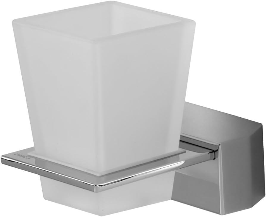 PORTACEPILLOS DE EMPOTRAR C/VASO CRISTAL URREA CU.07