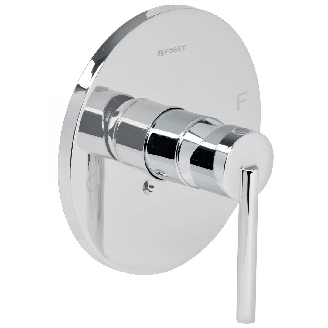 MONOMANDO CROMO P/ REGADERA S/ DESVIADOR FOSET (49931) ELM-71