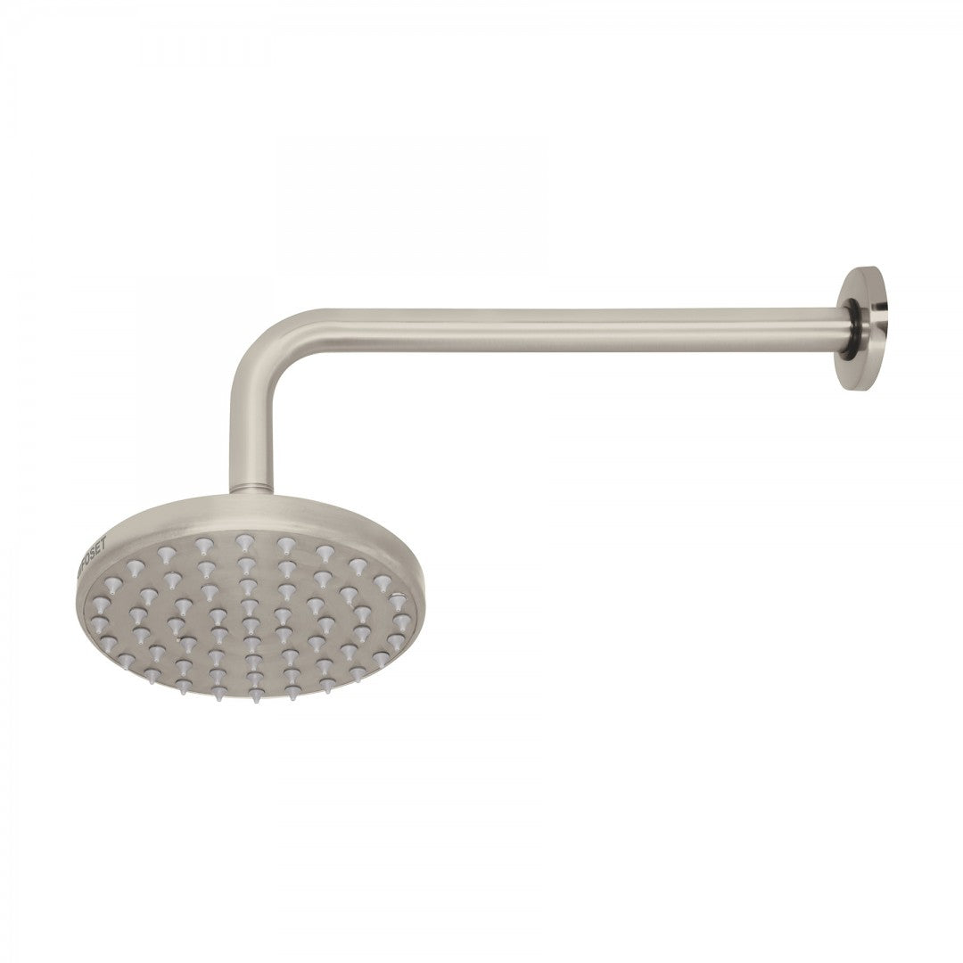 REGADERA SATIN 6 PLATO REDONDO CON BRAZO FOSET ELEMENT (45576) R-206N