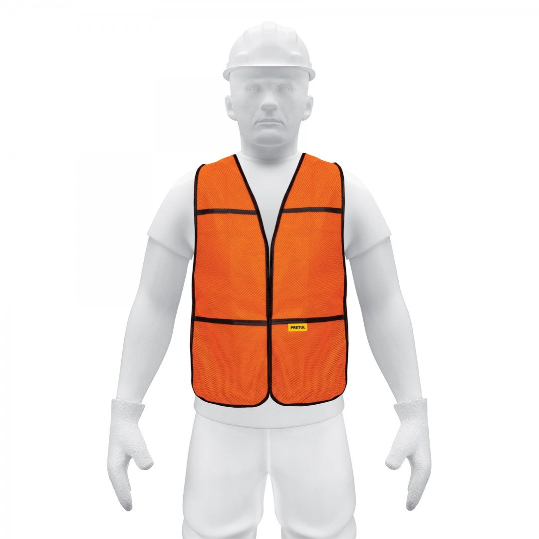 CHALECO DE SEGURIDAD USO DE DIA NARANJA TRUPER (21023) CHS-100N