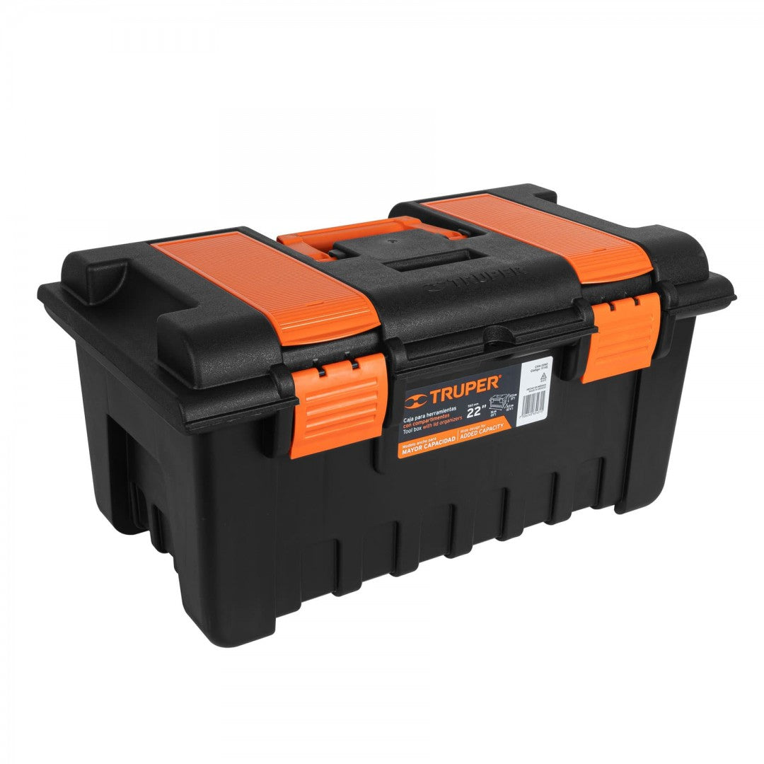 CAJA PARA HERRAMIENTAS 22" CON COMPARTIMIENTOS TRUPER (11145) CHA-22NC