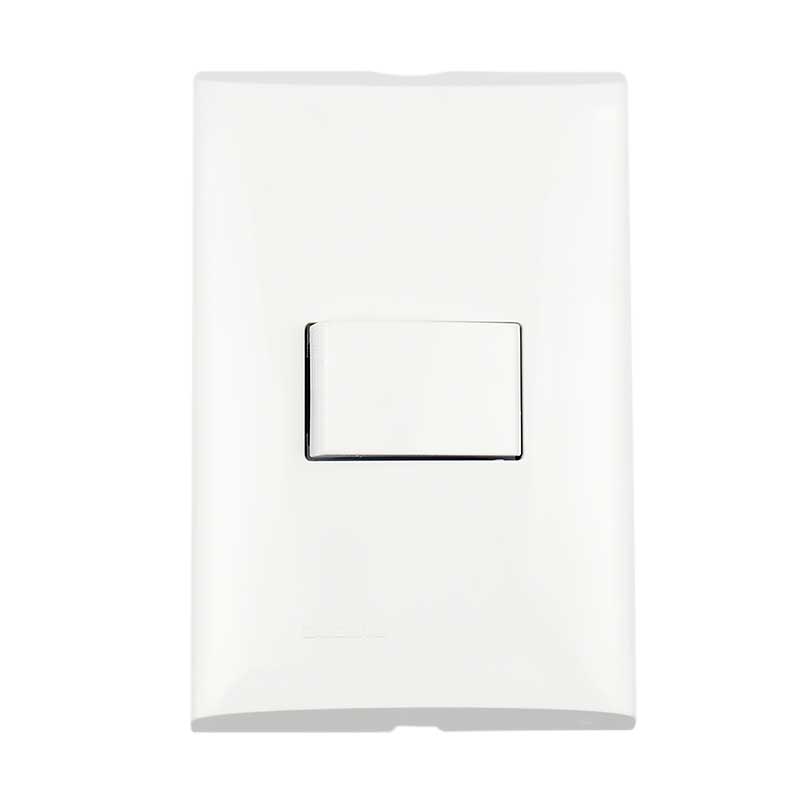 PLACA BLANCA FORZA BTICINO CON PULSADOR TIMBRE 10A 127V FZA551