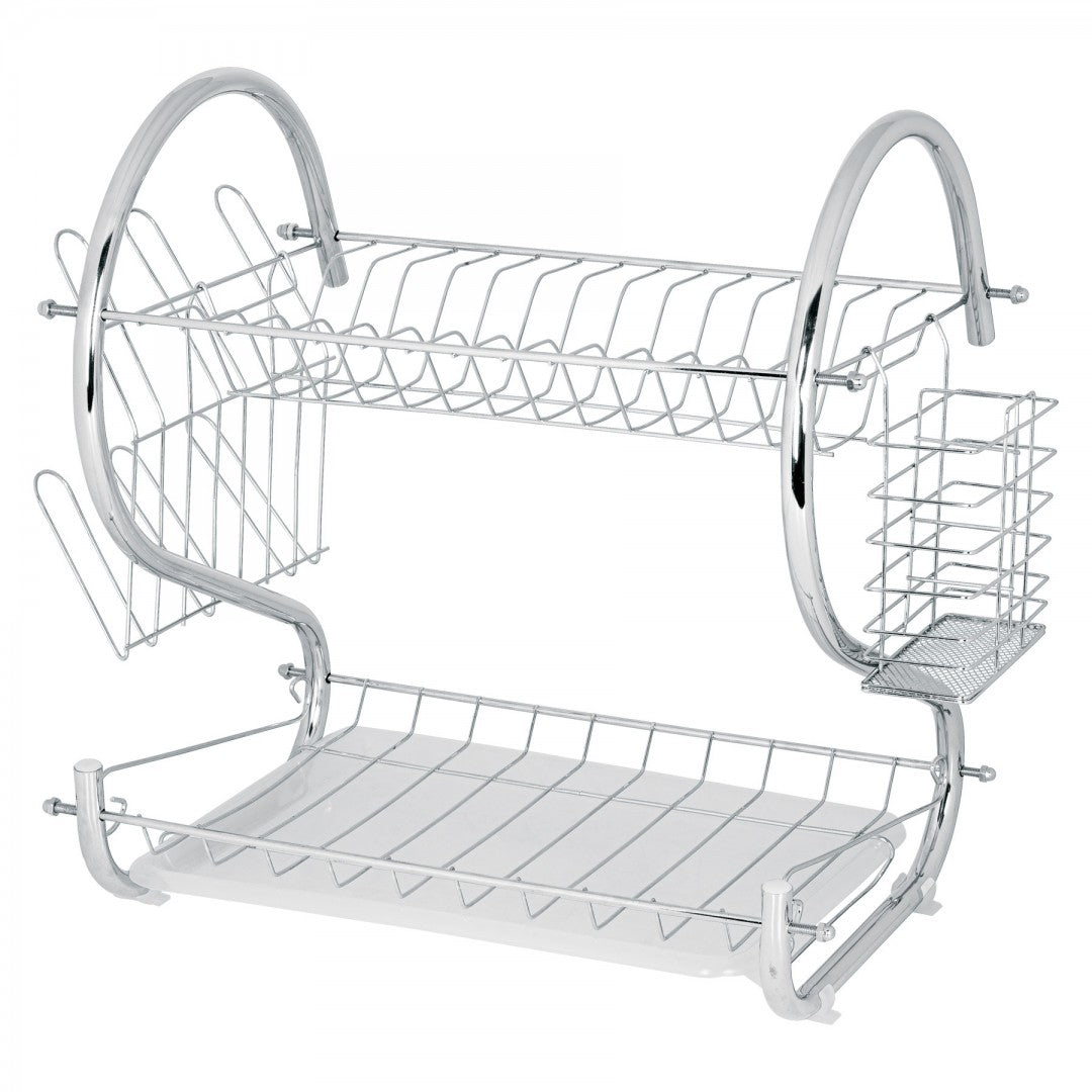 ESCURRIDOR DE ACERO CROMADO 2 NIVELES FOSET (47908)