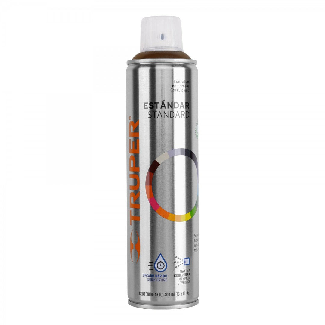 PINTURA EN AEROSOL CAFE ANODIZADO TRUPER 400 ML (12775) PA-CA