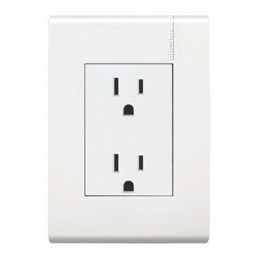 CONTACTO DUPLEX MODUS PRO CON PLACA BLANCO E6028NPTL