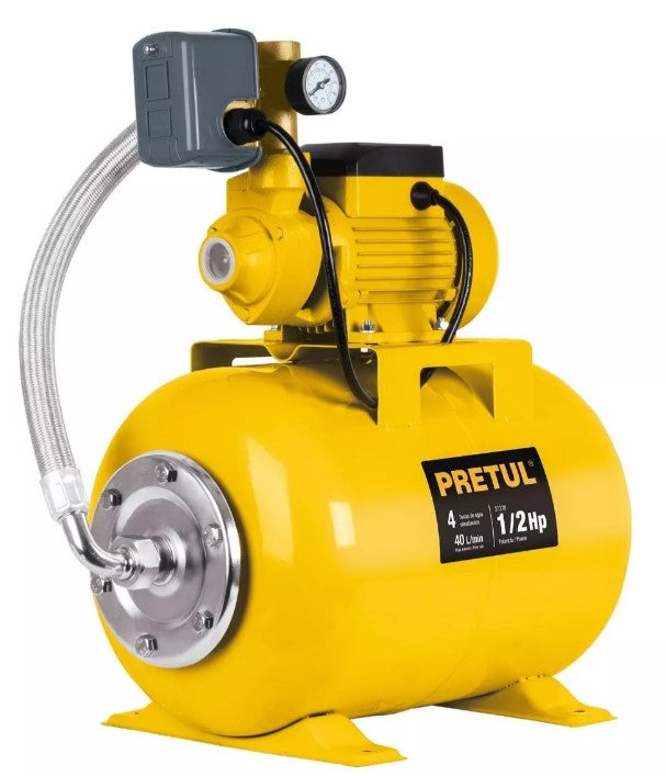 BOMBA HIDRONEUMATICA 1/2 HP 24LTS PRETUL (20183) HIDR-1/2X24P