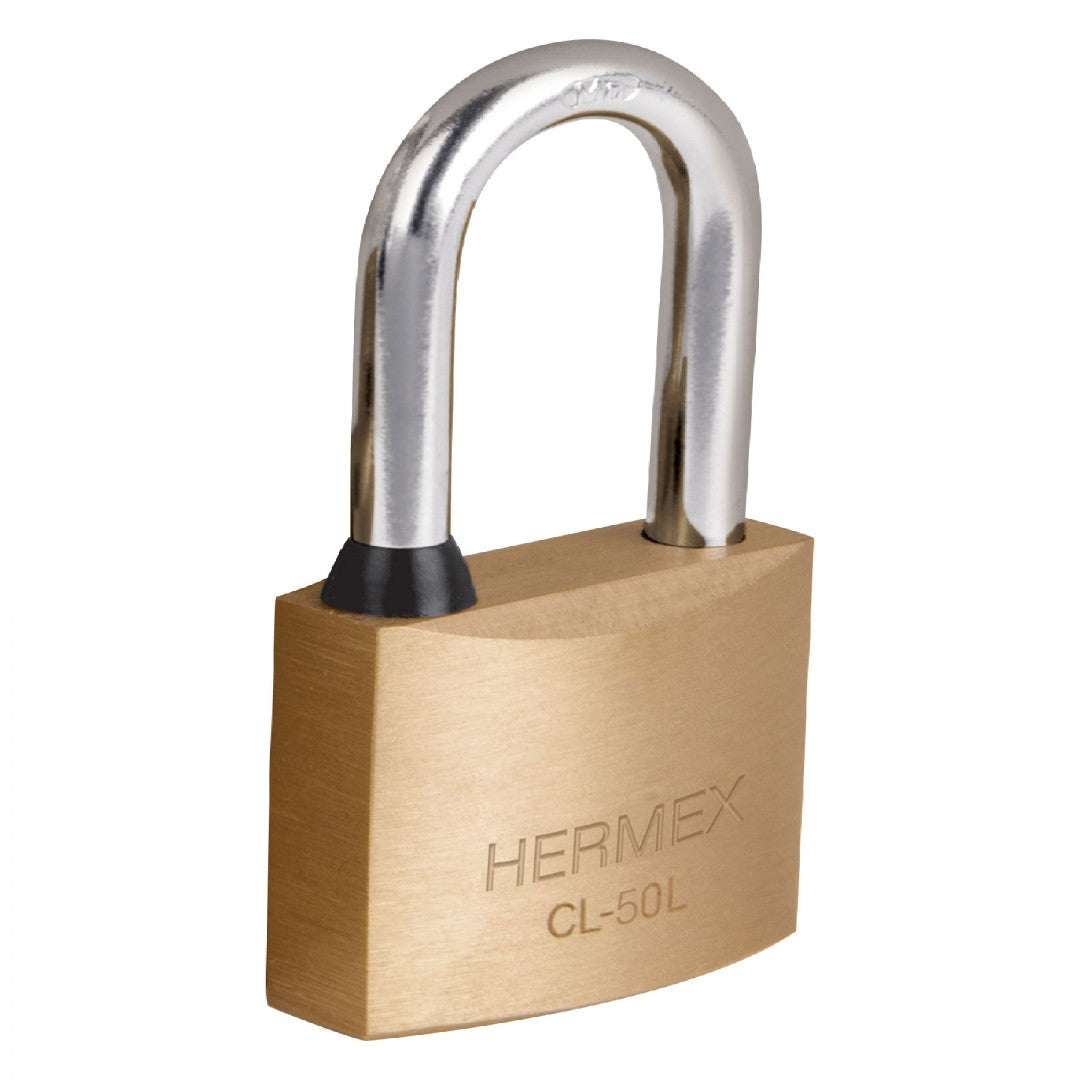 CANDADO DE LATON 50MM GANCHO LARGO (43439) CL-50L