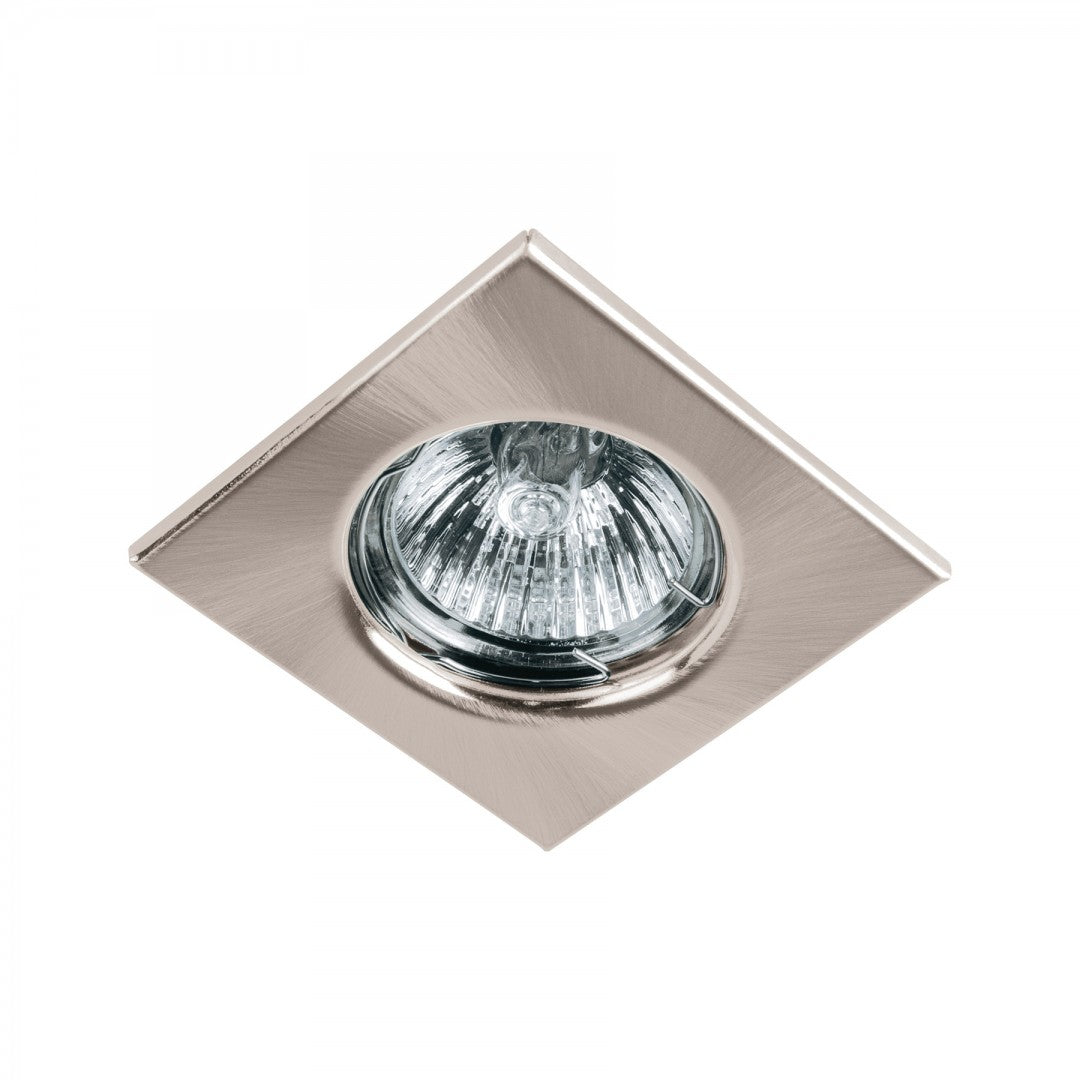 LUMINARIO CUADRADO SATIN SPOT FIJO LAMPARA NO INCLUIDA (45568) EMP-112S