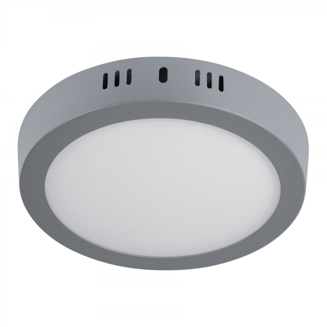 PLAFON REDONDO MODERNO 12 W, 6500K LED GRISK (47347) PLA-215L