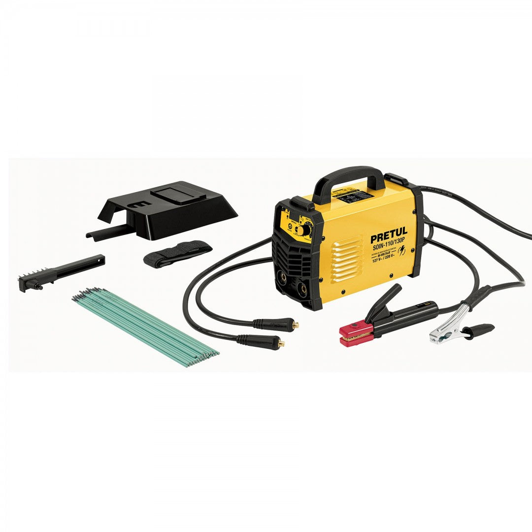 SOLDADORA INVERSORA, 130A, BI-VOLTAJE 127/220V, PRETUL (29959)SOIN-110/130P