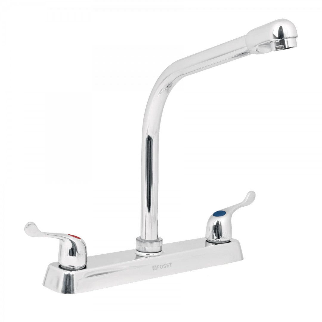 MEZCLADORA FREGADERO MANERALES PALANCA CUELLO COBRA FOSET BASIC (49191) F-319P