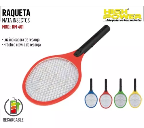 RAQUETA MATAMOSCOS RECARGABLE HIGRM-401