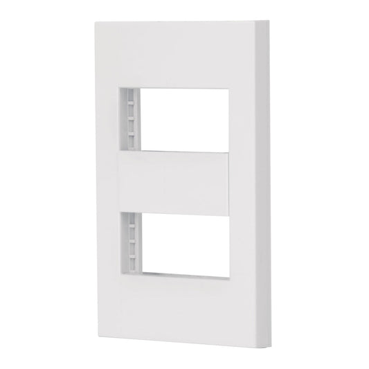 PLACA 2 VENTANAS BCO 1 MOD LINEA ESPAÑOLA (47063) PPDO-EB