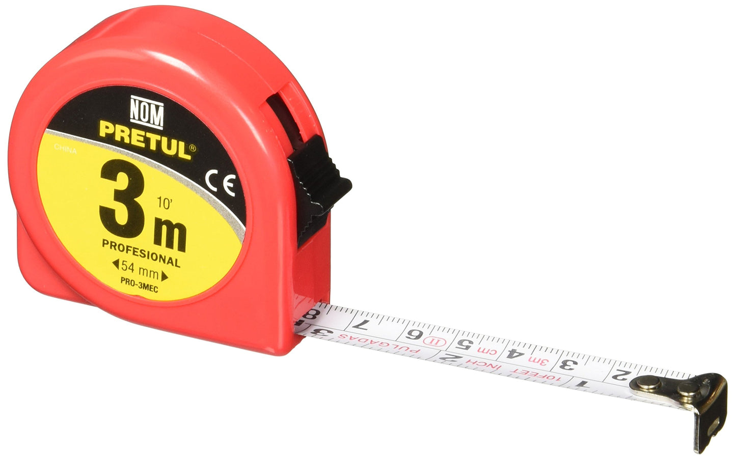 FLEXOMETRO PRETUL 3 MTS. (21607) PRO-3MEC 3 MTS.