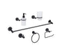 JUEGO DE ACCESORIOS P/ BAÑO 6 PZAS NEGRO DICA 3200.2