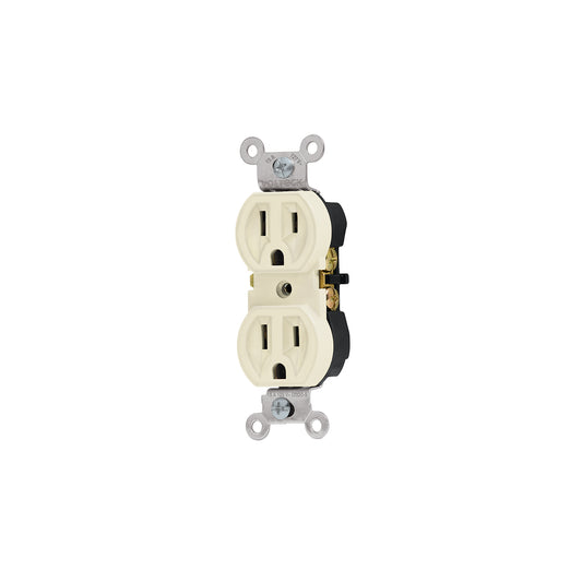 CONTACTO DUPLEX 2 POLOS 3 HILOS LINEA STANDAR VOLTECK (46102) CODO-S