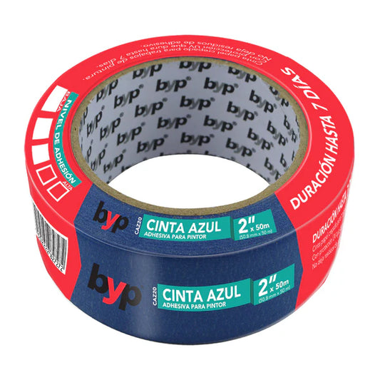 CINTA AZUL BYP PARA PINTOR 2"X50 M CAZ20