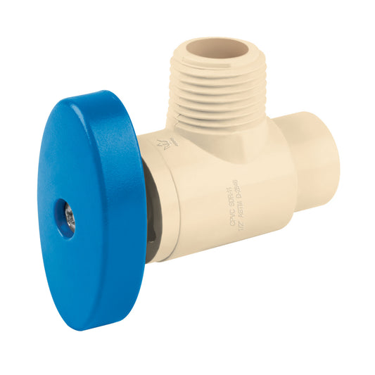 LLAVE ANGULAR CPVC 1/2" FOSET 1/4 VUELTA (45045) CPVC-ANG