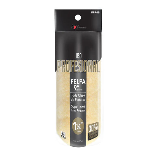 FELPA 9" BYP ALTA DENSIDAD 1-1/4 FPR49