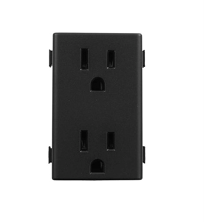CONTACTO DUPLEX QUINZIÑO MX NEGRO QZ5115DB