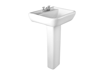 LAVABO CON PEDESTAL CHICHEN ITZA BLANCO