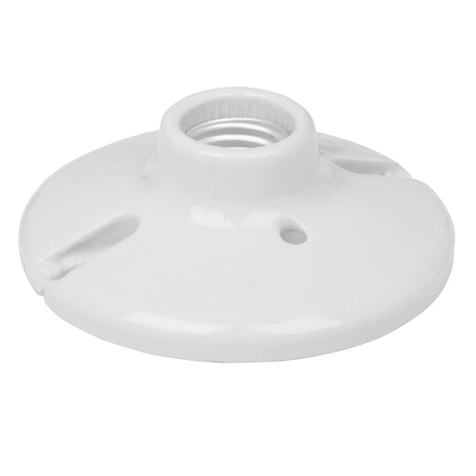 PORTALAMPARA DE PORCELANA 4-1/2 PULG CIRCULAR VOLTECK (46524) POPO-18