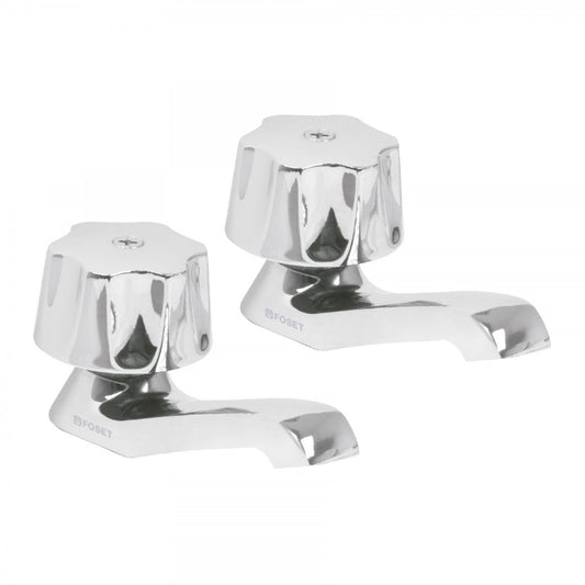 JUEGO DE 2 LLAVES INDIVIDUALES PARA LAVABO FOSET (49234) M-242