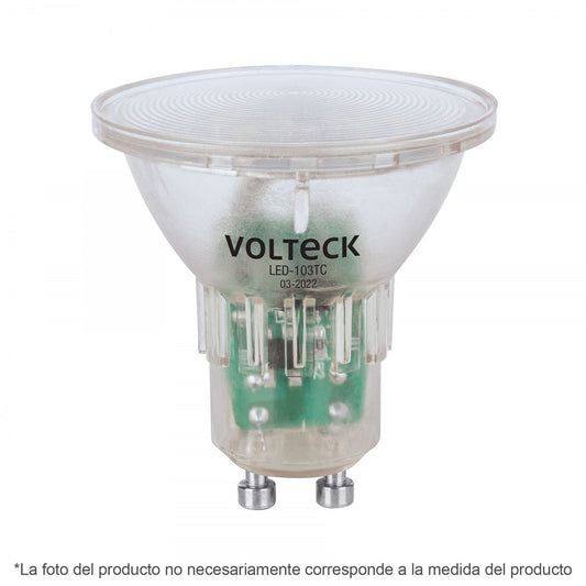 LÁMPARA TRANS. DE LED 3 W MR16 BASE GU10 LUZ DE DÍA, BLÍSTER (48404)LED-103TF