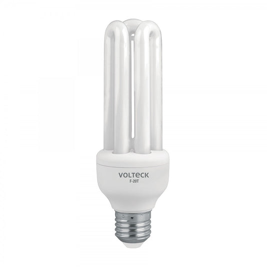 LAMPARA AHORRADORA TRIPLE T4 8000 HR VOLTECK (48226) F-20T 20 WATTS