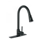 MONOMANDO P/ FREGADERO CUELLO EXTRAIBLE NEGRO MATE TUBIG (46770) TBF-84M