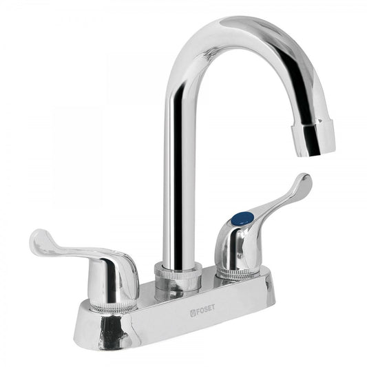 MEZCLADORA P/LAVABO CUELLO TIPO BAR MANERAL METALICO FOSET (49280) M-060P