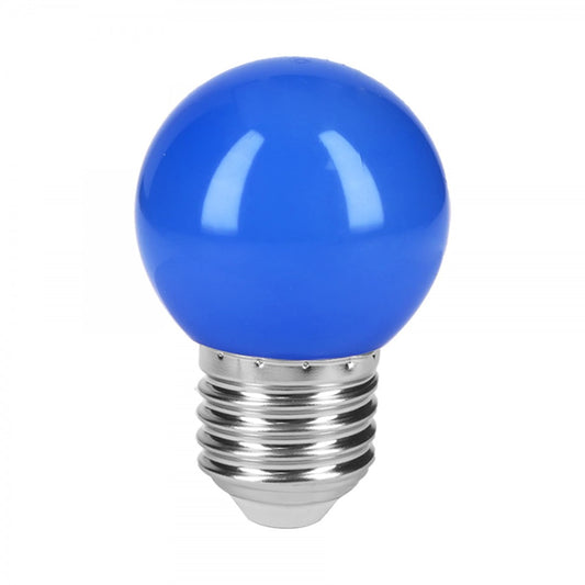 LÁMPARA LED TIPO BULBO G45 1 W COLOR AZUL, CAJA, VOLTECK (46026)LED-1AZ
