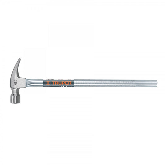 MARTILLO UÑA RECTA 20 OZ MANGO TUBULAR BOCA FRESADA TRUPER (16704) MTR-20F