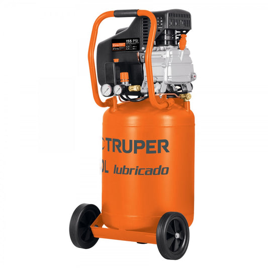 COMPRESOR AIRE VERTICAL TRUPER TANQ 50 LTS 3.5 HP (19360) COMP-50LV