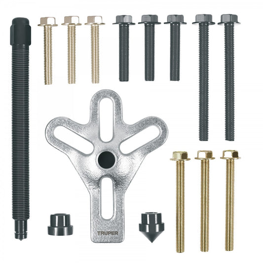 JUEGO DE EXTRACTOR TIPO PATA DE GALLO CON 15 PZAS TRUPER (14511) EXT-15