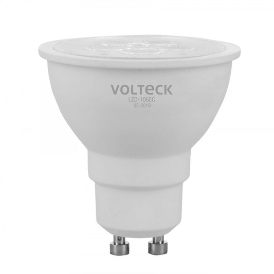 LAMPARA MR16 DE LED GU10 6W LUZ CALIDA VOLTECK (46218) LED-106EC