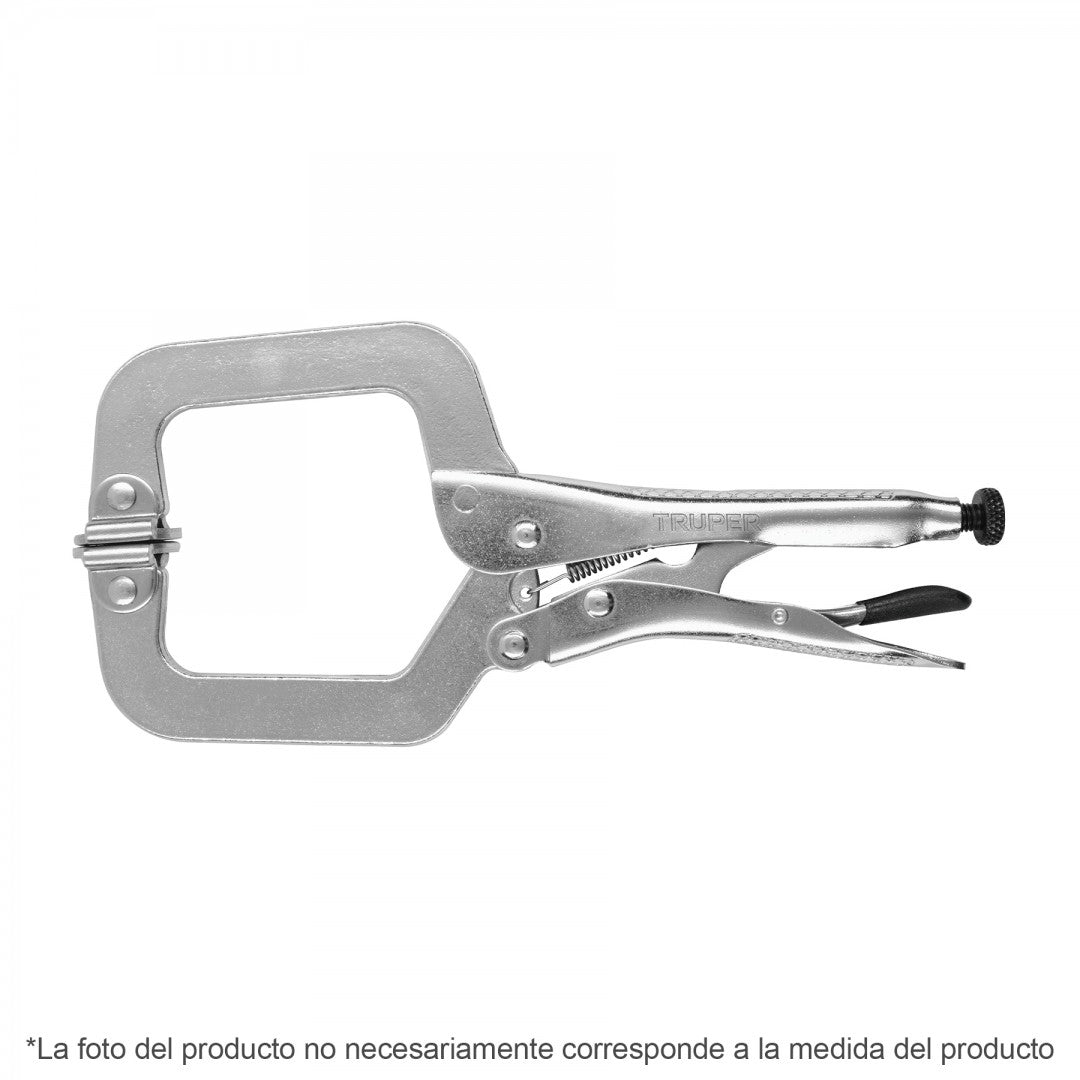 PINZA DE PRESION TIPO C DE 11" CON MORDAZA AUTOAJUSTABLE TRUPER (17427) PPC-11R