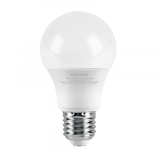 LAMPARA LED A19 6 WATTS LUZ CALIDA VOLTECK (46857) LED-40C
