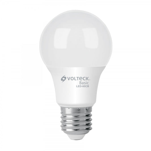 LAMPARA LED A19 8W LUZ CALIDA VOLTECK (28062) LED-60CB
